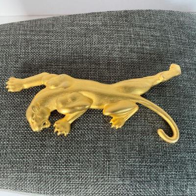 Signed JJ Panther Brooch