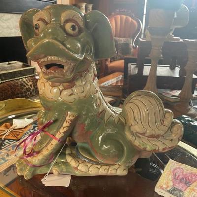 Huge ceramic Foo dog