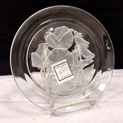 T. YAMAMATO CUT CRYSTAL PLATE