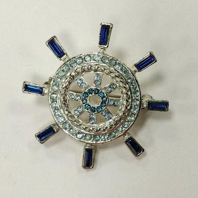 Monet ship's wheel pin