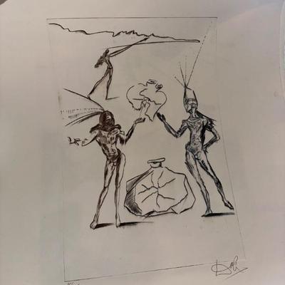 Salvador Dali Etcfhing Signed Limited Edition