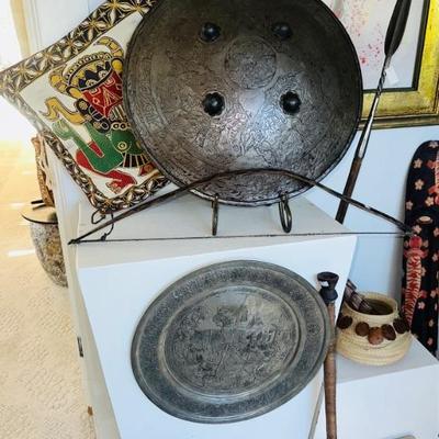 Islam antique iron shield circa 17th Century