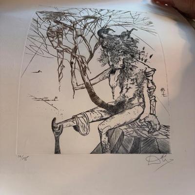 Salvador Dali Etching Signed Limited Edition