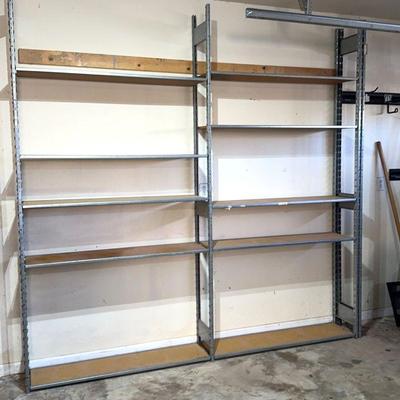 Metal Shelving With Particle Board Shelves