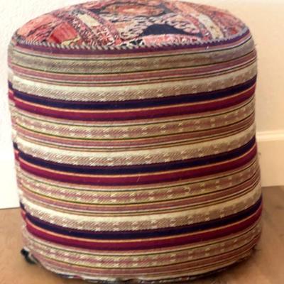 Round Pouf Floor Pillow Cushion Ottoman