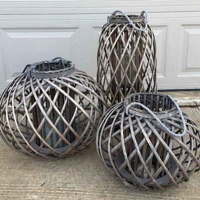 Willow Hanging Lantern Trio