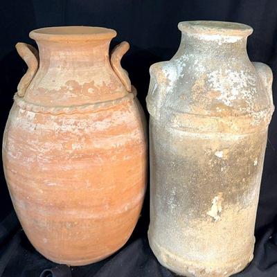 Large Vase Pair
One on left terracotta, one on right unknown