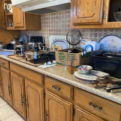 kitchen stocked with excellent items
