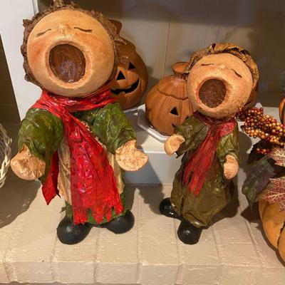 vintage carolers made of paper mache