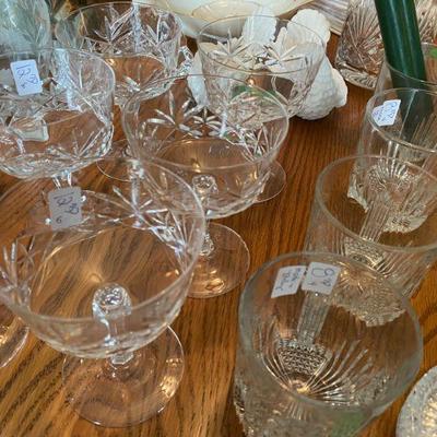 crystal rock glasses from italy