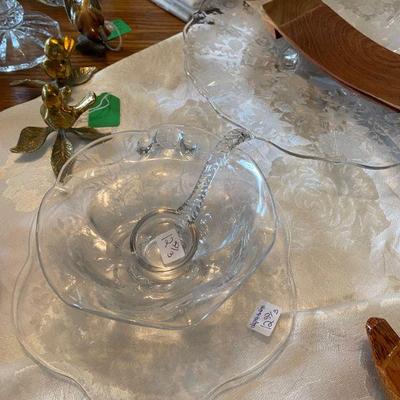 assortment of brilliant cut glass