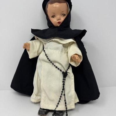 Antique Hand-Painted Nun Doll	