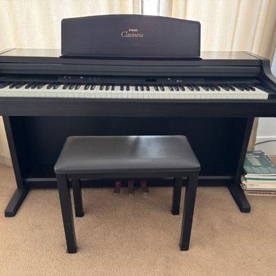 Yamaha Clavinova Digital Piano w/ Bench & Manuals	