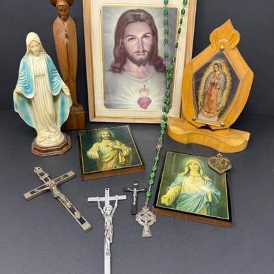 Sacred Art & Sculptures: Jesus, Crucifixes, Virgin Mary, & More	