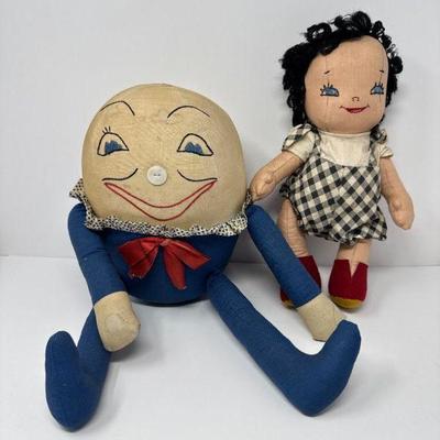 Vintage Doll Duo: One's Egg-cellent, the Other's Raggedy Right	