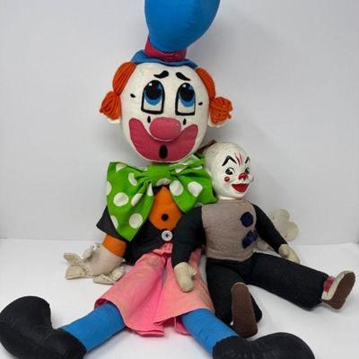 The Vintage Clown Caper: A Pair of Mismatched Jester Jokesters	