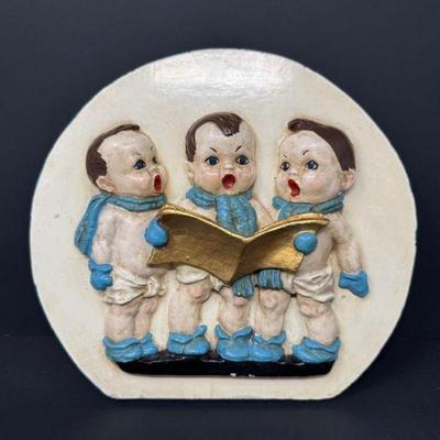 Chalkware Christmas Choir Trio	