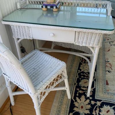 Wicker Desk