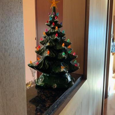 Ceramic Lighted Christmas Tree