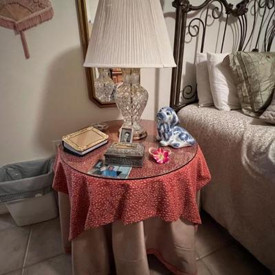 Side Table and Lamp x 2