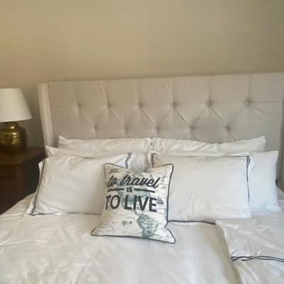 King headboard and mattress