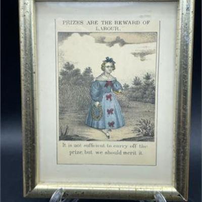 Lot 035   
Antique Framed Print 