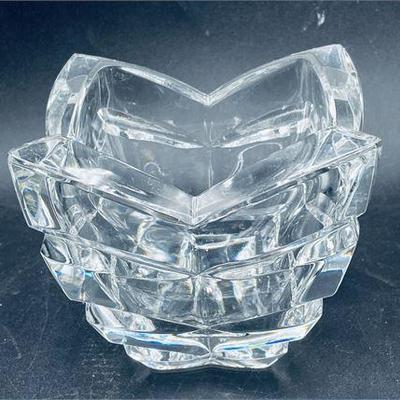 Lot 002   
Orrefors Sweden Heavy Crystal Faceted Bowl - no sticker