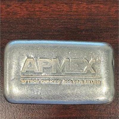 Lot 001   
10oz AMPEX SOLID SILVER INGOT