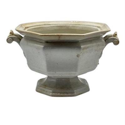Lot 045   
Antique Octogonal Ironstone Sauce Tureen