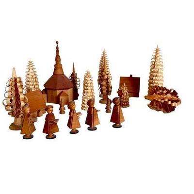 Lot 142  
Vintage German Village Wooden Holiday Scene