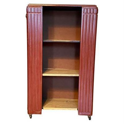 Lot 200   
Art Deco Style Three-Tier Book Shelf on Casters