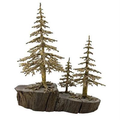 Lot 123   
Sculpture Forest with a Wooden Base