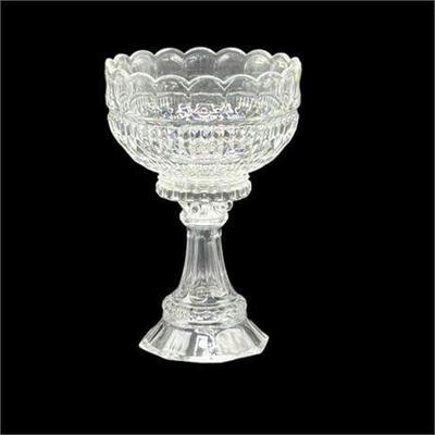 Lot 267  
Large Hand Cut Crystal Centerpiece Bowl On Tall Base