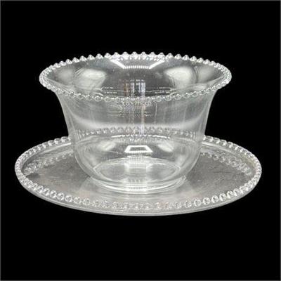 Lot 273   
Imperial Candlewick Punch Bowl and Underplate
