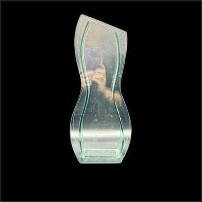 Lot 079   
Mid-Century Modern Curved Glass Flower Vase