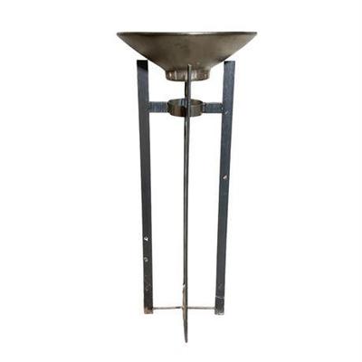 Lot 246   
Royal Haeger Glass Bird Bath with Wrought Iron Base