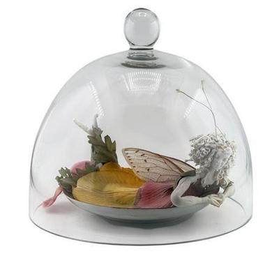 Lot 136  
Hand-Made Organically-Sourced Woodland Fairy w/ Glass Dome