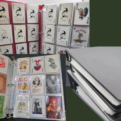 3 Binders of Vintage Joker Playing Card Singles (#2)