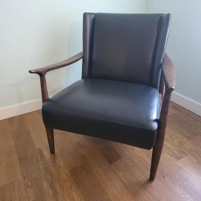 Scandinavian Designs Walnut Finish Modern Chair #2