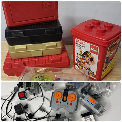 Plastic Lego Storage Boxes, Technic Lego Power Motors