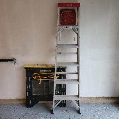 6' Aluminum Ladder & Storehorse Saw Horses
