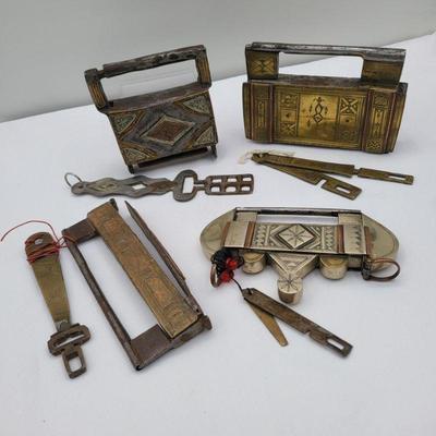 Elaborate Tuareg Padlocks With Keys #1