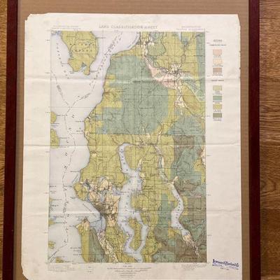 1897 Puget Sound Geographical Map
