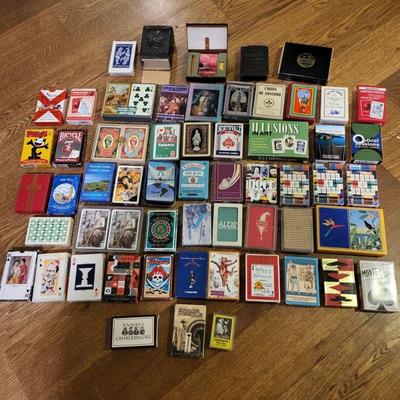 Many Decks of Unsealed Playing Cards