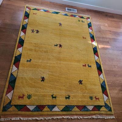 Tumeric Handknotted Rug India