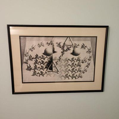 Magic Mirror Art Print by M.C. Escher