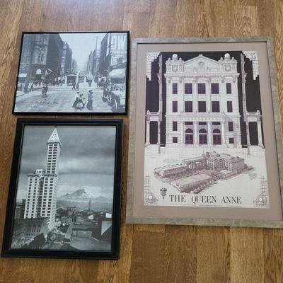 Historical Seattle: Yesler Way, Smith Tower, and Queen Anne High School