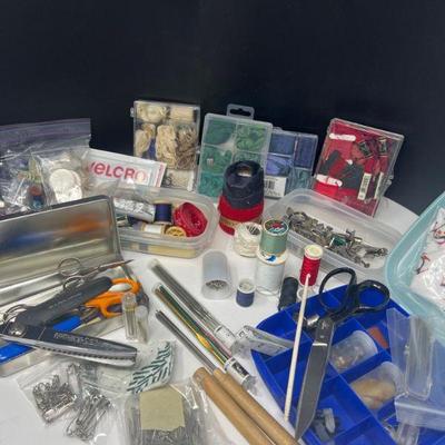 Sewing Notions-Scissors, Hooks, Threads