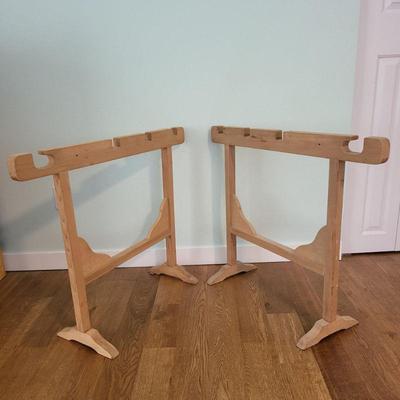 Pair of Wood Quilters Racks