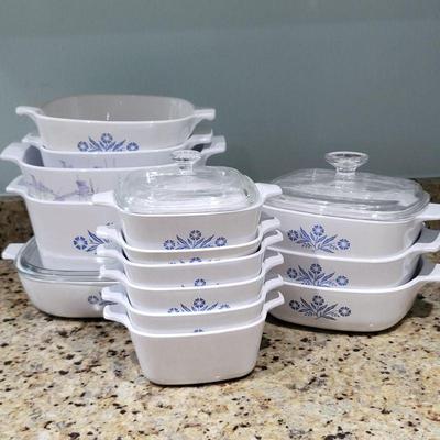 Cornflower Blue Corningware Baking Pans